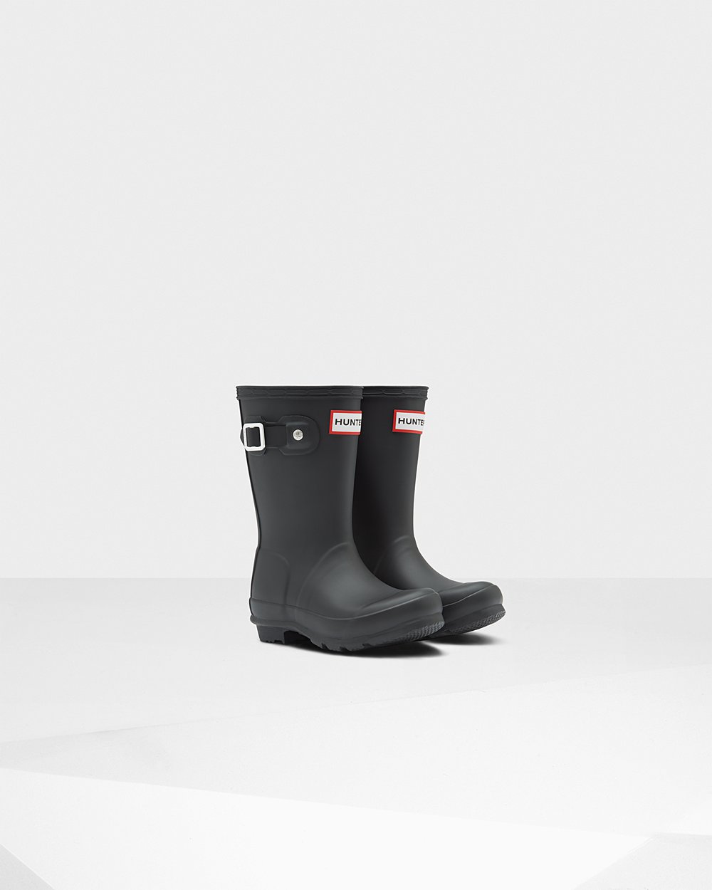 Hunter Original Little Rain Boots - Online Sale Kids Black - XYLIGO830